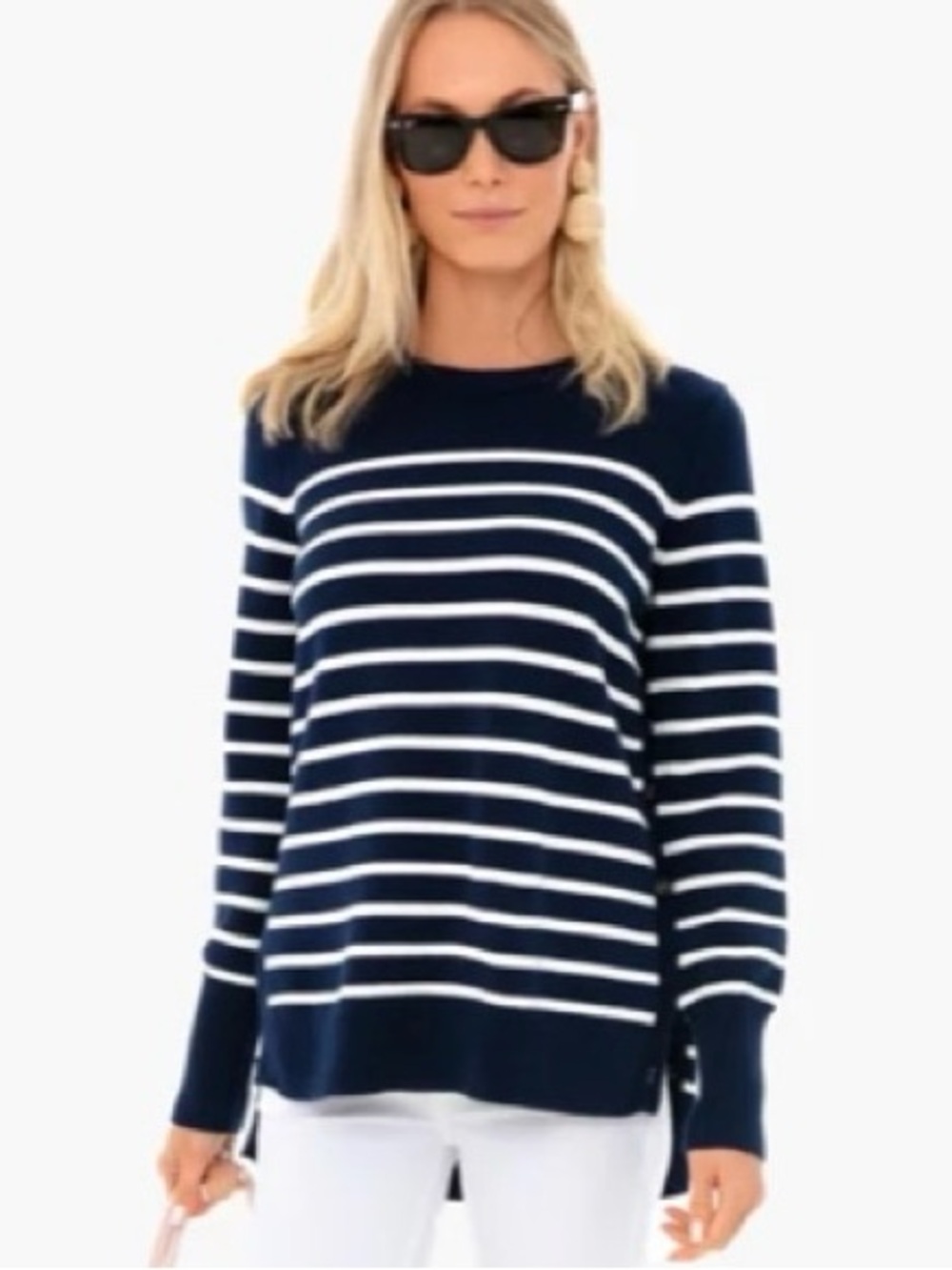 Tuckernuck Navy Bar Harbor Cotton Sweater Small